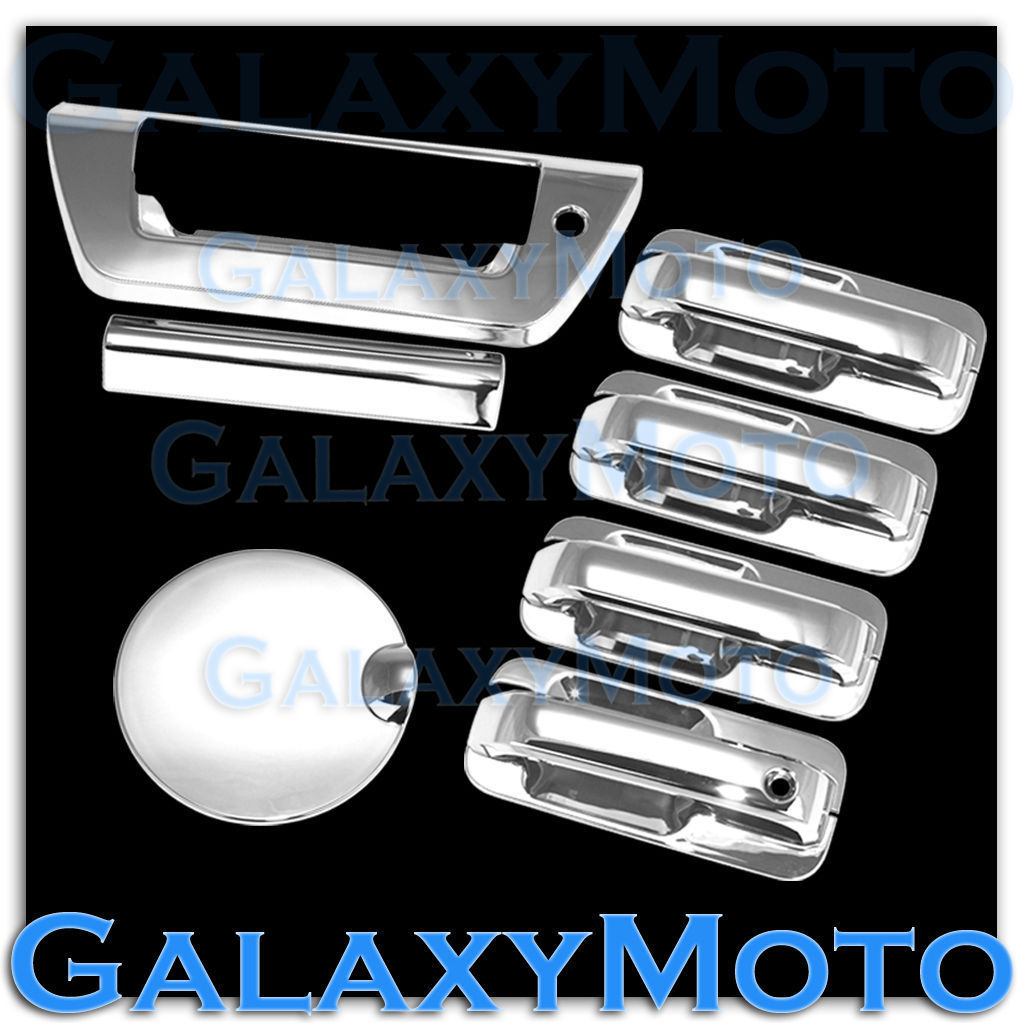 2015-2016 FORD F150 Chrome 4 Door handle+Plate+Tailgate+LAMP Hole+Gas Cover 16