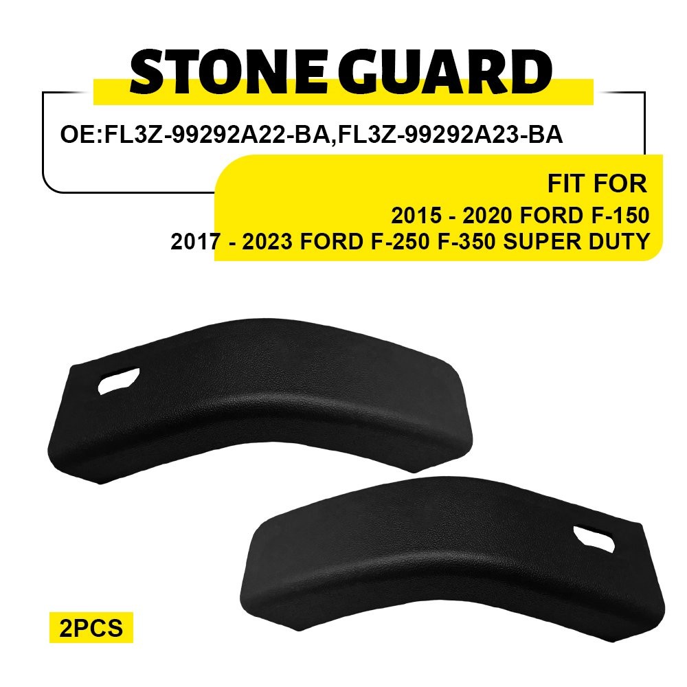 2X Left & Right Stone Guard Deflector For Ford F150 F250 F350 FL3Z-99292A22-BA