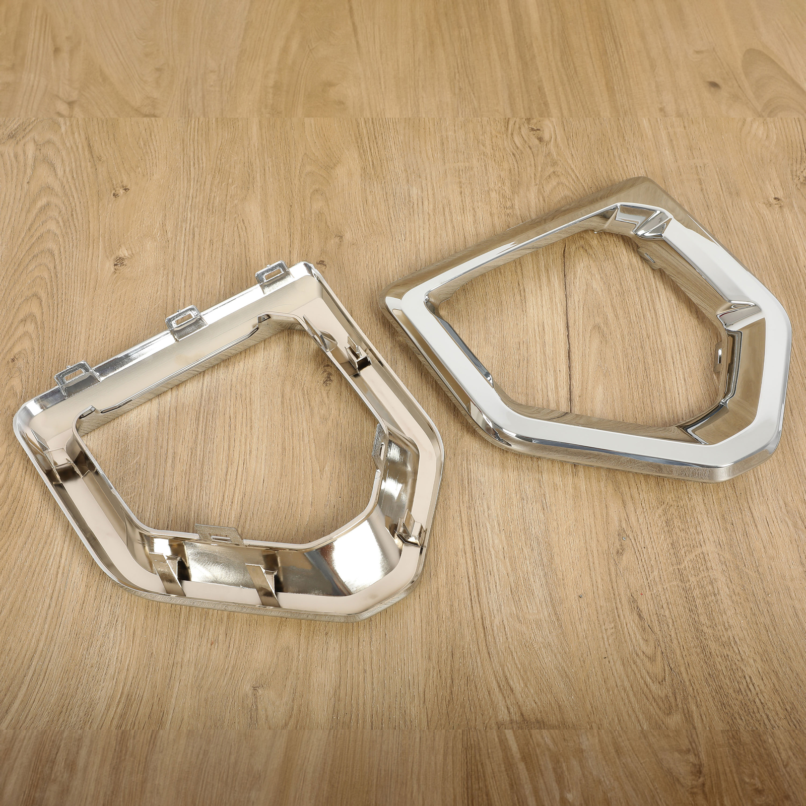 HECASA Fog Light Trim Bezel Cover Chrome For GMC Sierra 1500 Denali 2019-2022