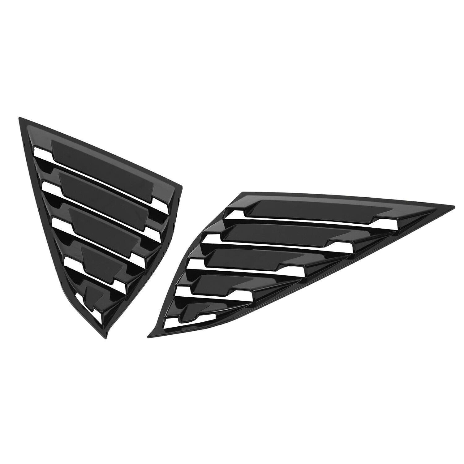 For Honda Accord 2018 2019-22 Side Vent Window Quarter Louver Cover Glossy Black
