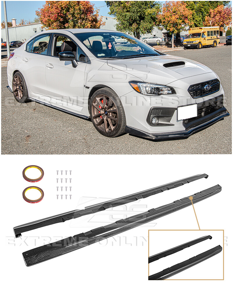 For 15-21 Subaru WRX STi | CS Style CARBON FIBER Side Skirts Rocker Panels