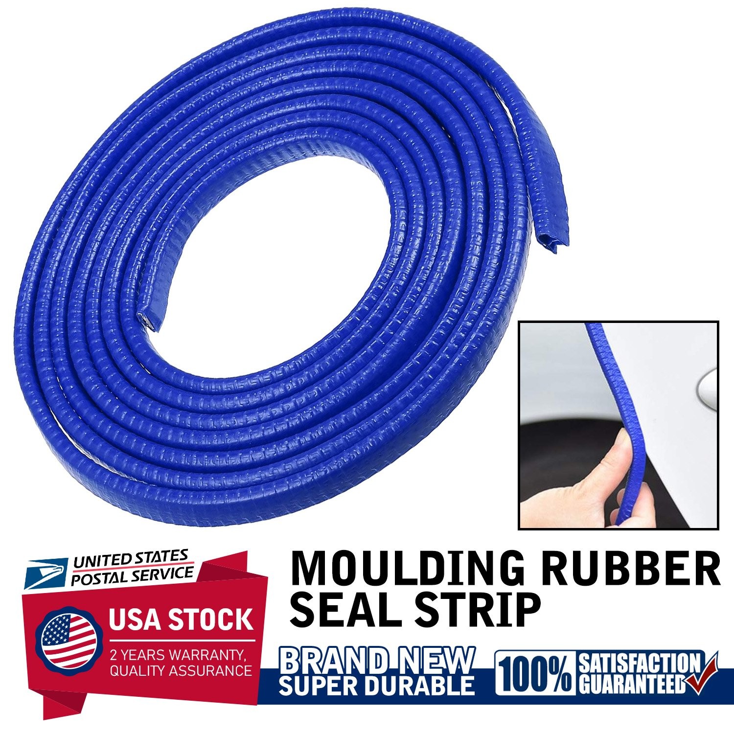 General Car SUV door Scratch-Resistant Blue Strip Trim Molding Protector Guard