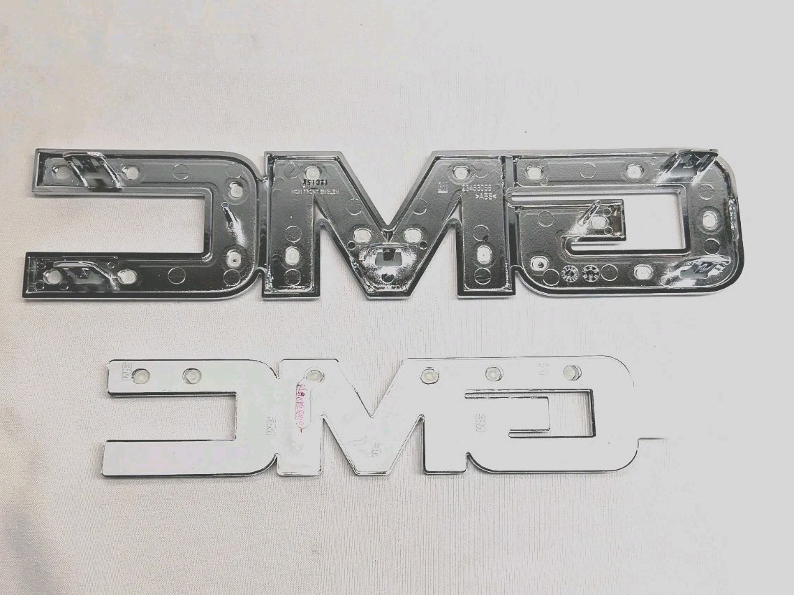 OEM 2018-2021 GMC Terrain Front & Rear Emblem Set Black Chrome 84321763 GM