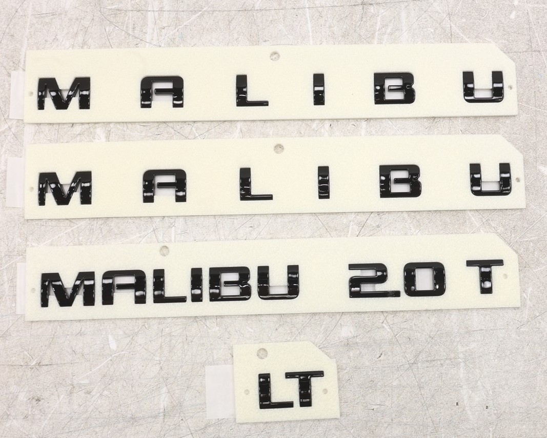 NEW OEM GM Gloss Black Malibu Emblem Set 84023560 Chevrolet Malibu 2017-2025