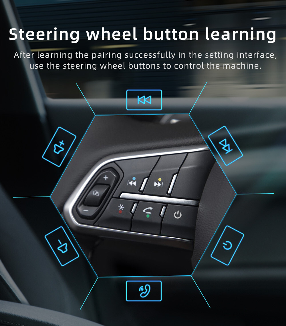 Car Radio Bluetooth Stereo For CarPlay Android Auto MP5 Player W/Free Camera