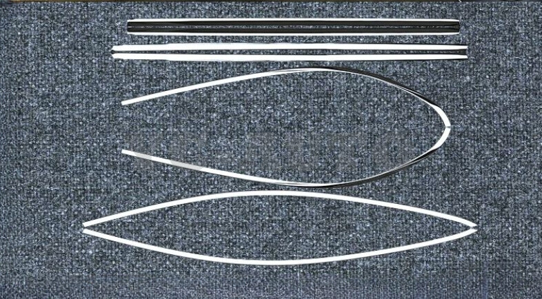 FOR 19-2024 Mercedes Benz A35/A45/A45S Silver Stainless Steel Window Trim Strip
