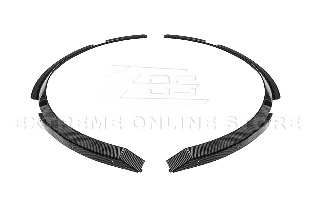 For 20-Up Corvette C8 Hydro-Dipped Carbon Fiber Front Rear Wheel Fender Mud Flap