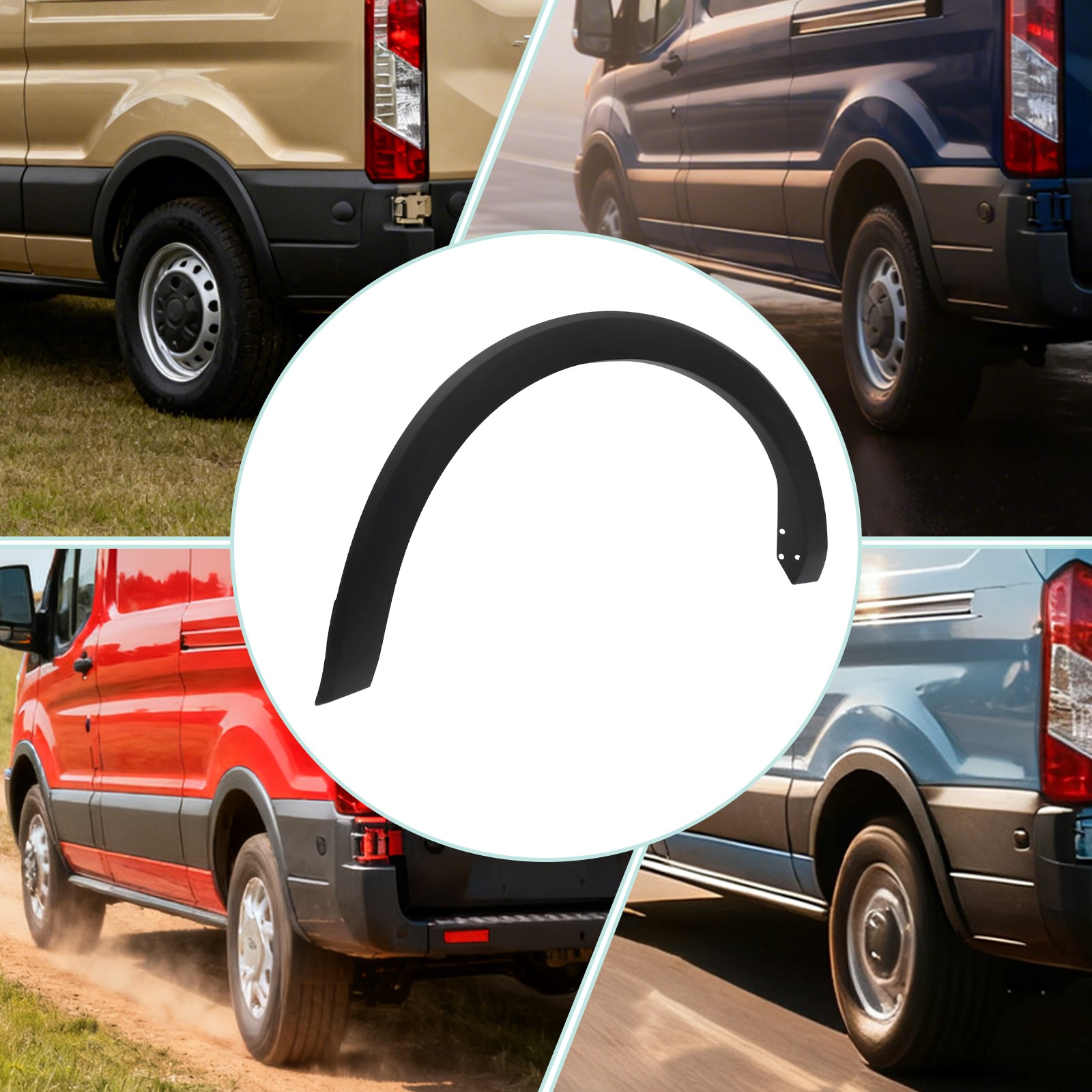 Rear Left Fender Trim Wheel Arch Molding For 2015-2022 Ford Transit 150/250/350