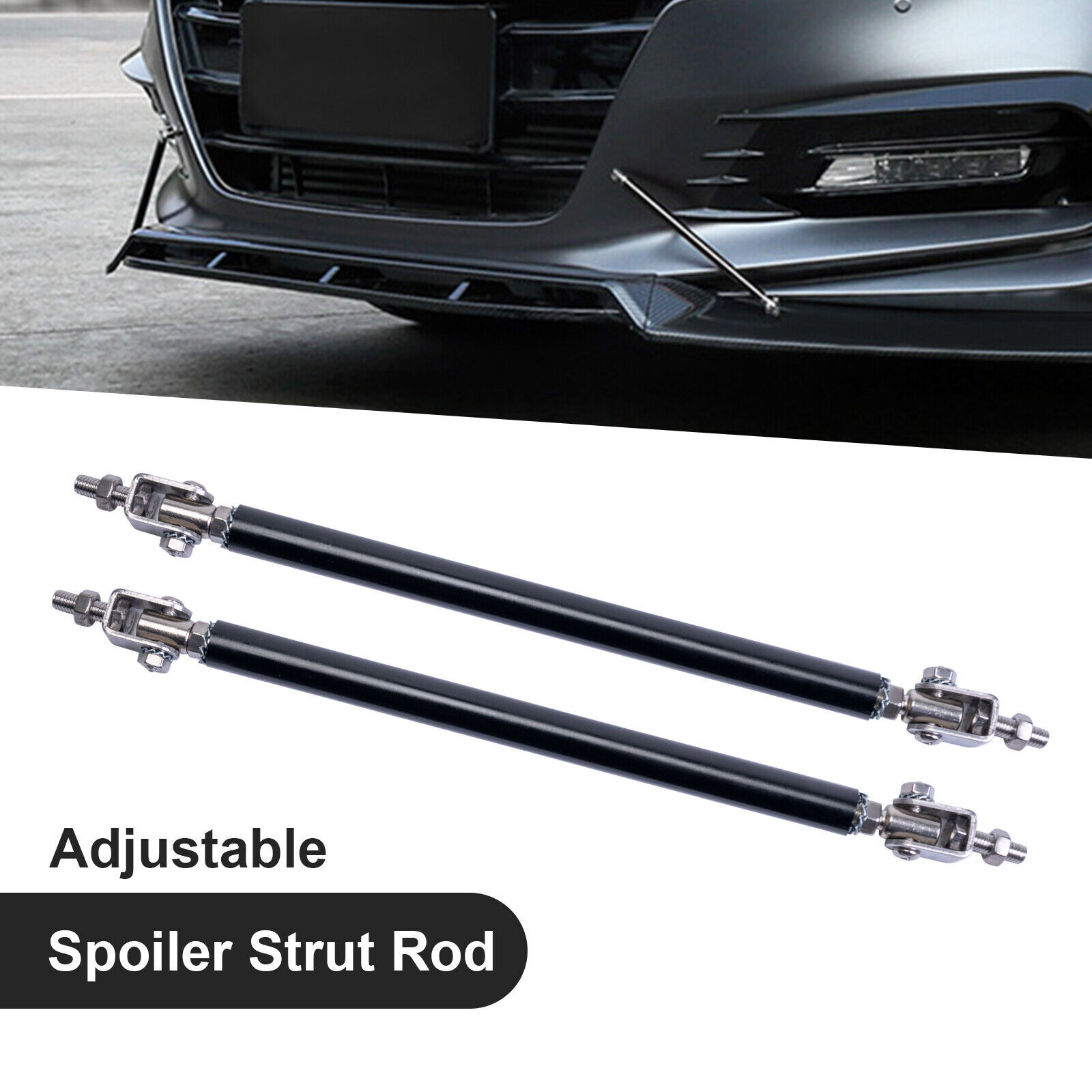 Front Bumper Lip Splitter Spoiler Gloss Black Bod Kit For Scion TC 2011-2016