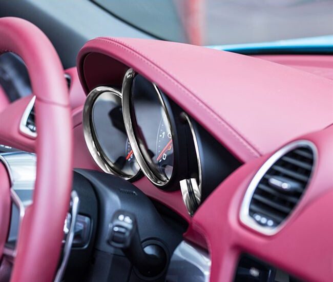 3x Chrome Silver Dashboard Meter Frame Covers Trim For Porsche Cayman Boxster