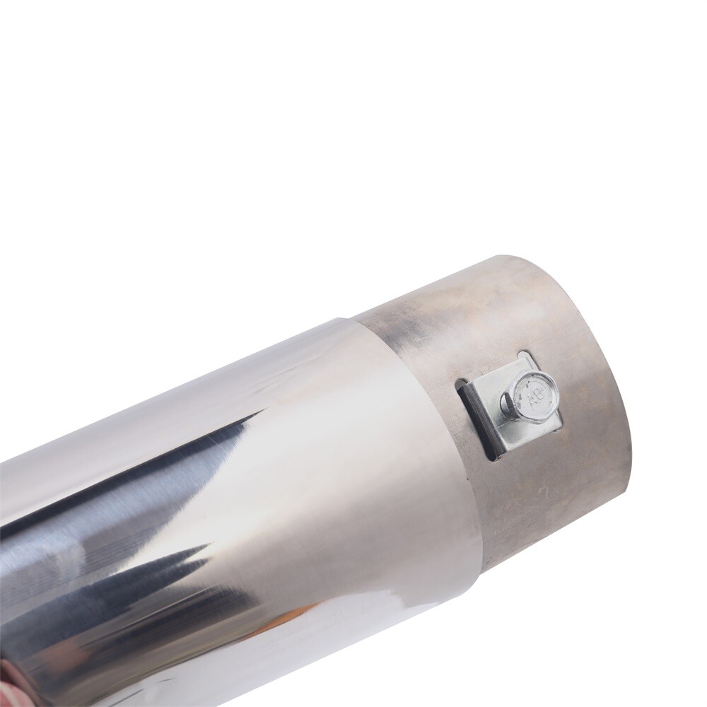 Car Exhaust Pipe Tip Rear Tail Throat Muffler Stainless Steel Round Accessories