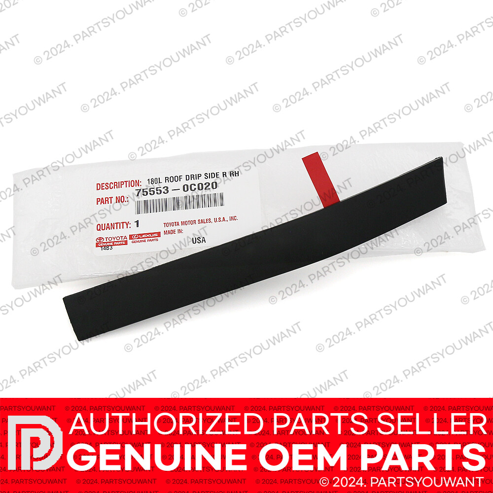 GENUINE Toyota 07-2021 Tundra DOUBLE CAB Passenger Right Rear Roof Drip Molding