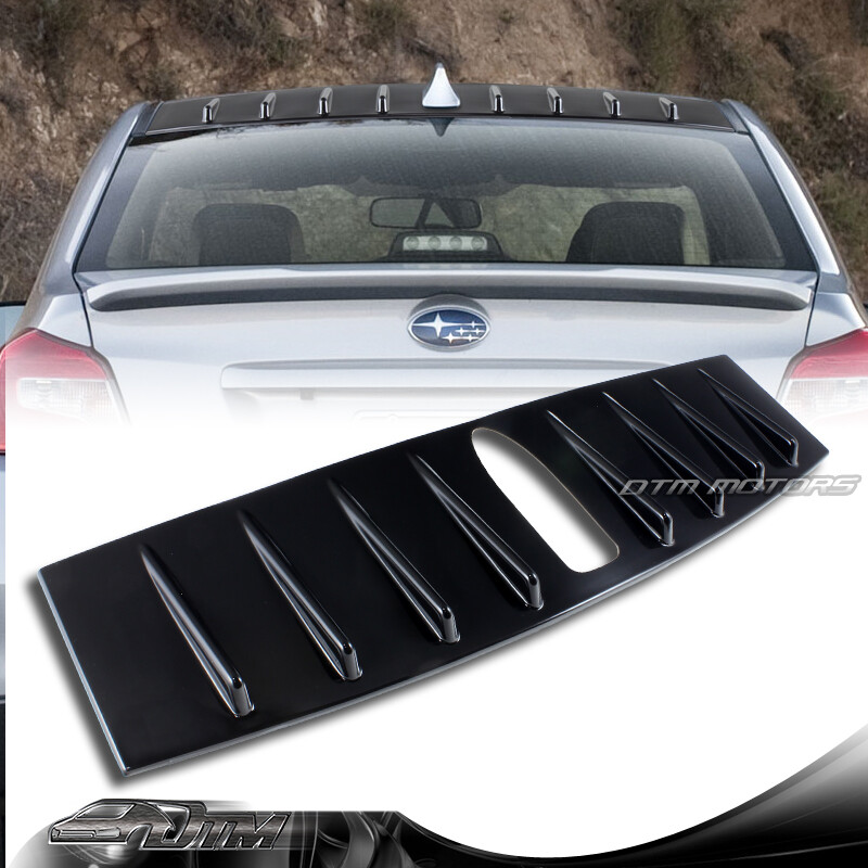 Glossy Black Shark Fin Rear Roof Spoiler Wing For 2015-2018 Subaru WRX / STI