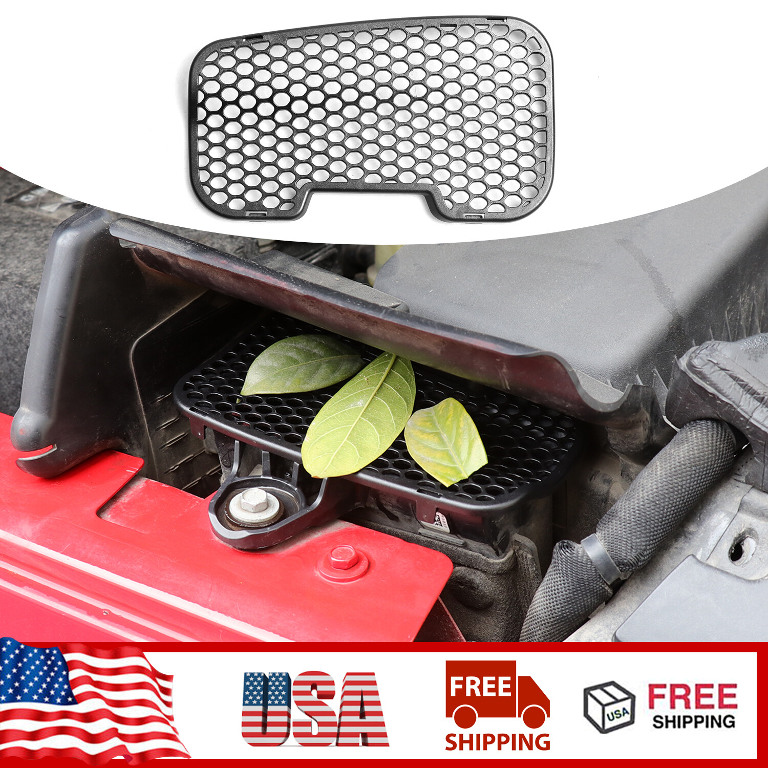 1pcs Car Engine compartment intake protective cover For Jeep Wrangler JL 2018+