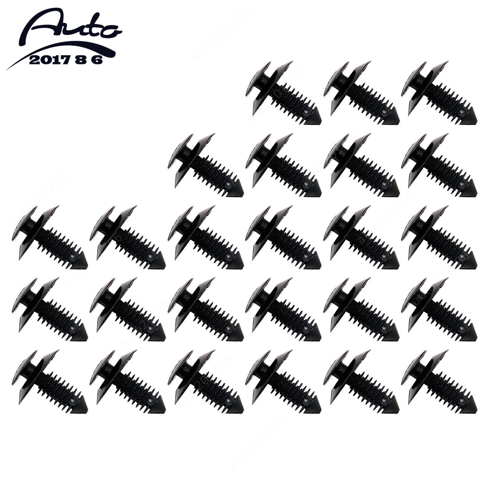 25pcs Interior Door Panel Clips Trim Pin Black for Ford F-150 250 350 USA