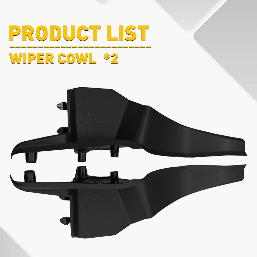 For 2017-2022 Honda CRV Set of 2 Windshield Wiper Cowl Cover Side Extension Trim