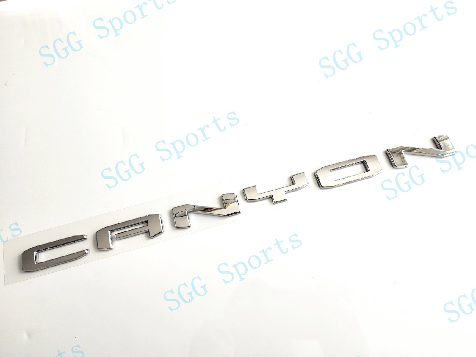 1PC Chrome Silver Rear Tailgate Canyon Emblem Badge Fit 2023-2025 GMC Canyon