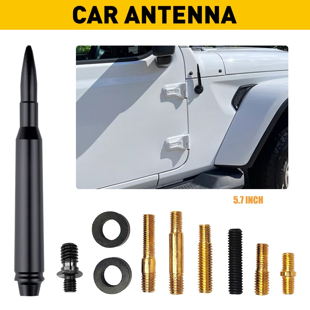 BULLET ANTENNA for DODGE RAM 1500 RAPTOR BRONCO FORD F150 TRUCK 50 CAL CALIBER