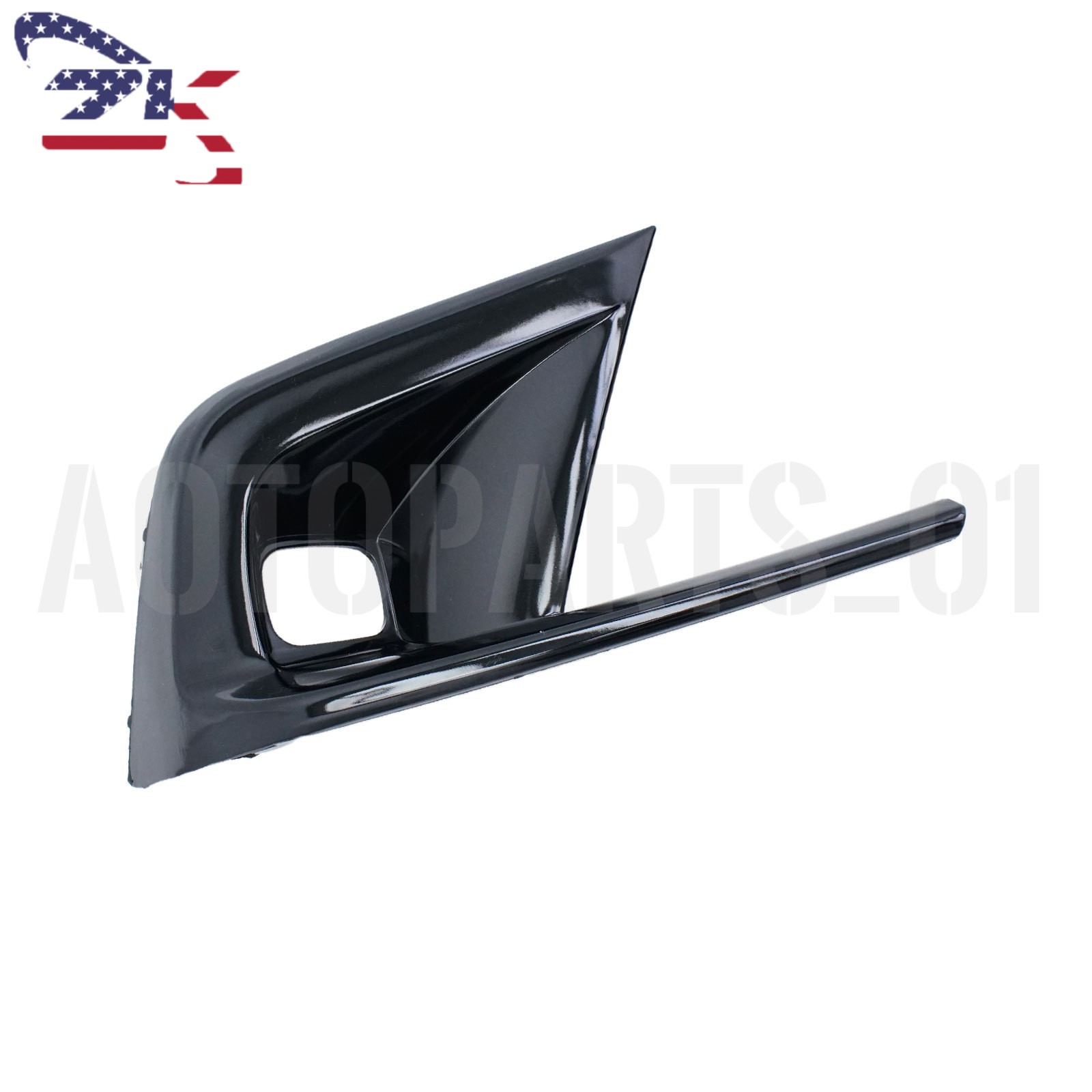 For 2022-2024 Honda Civic JDM Gloss Black Fog Light Lamp Bezel Cover LH RH