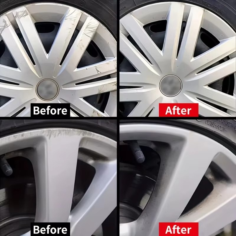 Car Wheel Rim Scratch Paste, Tire Paint Repair Paste – Black And White Silver