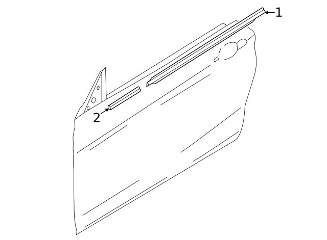 Genuine BMW Belt Molding 51-35-7-310-205