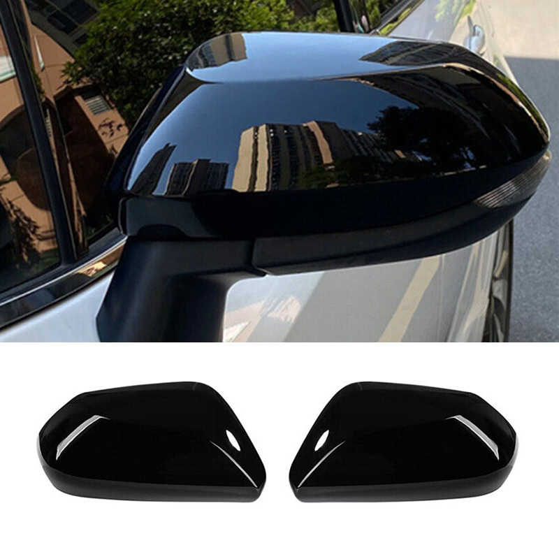 For Toyota Corolla 2019-2026 Bright Black Side Mirrors Rearview Trim Cover