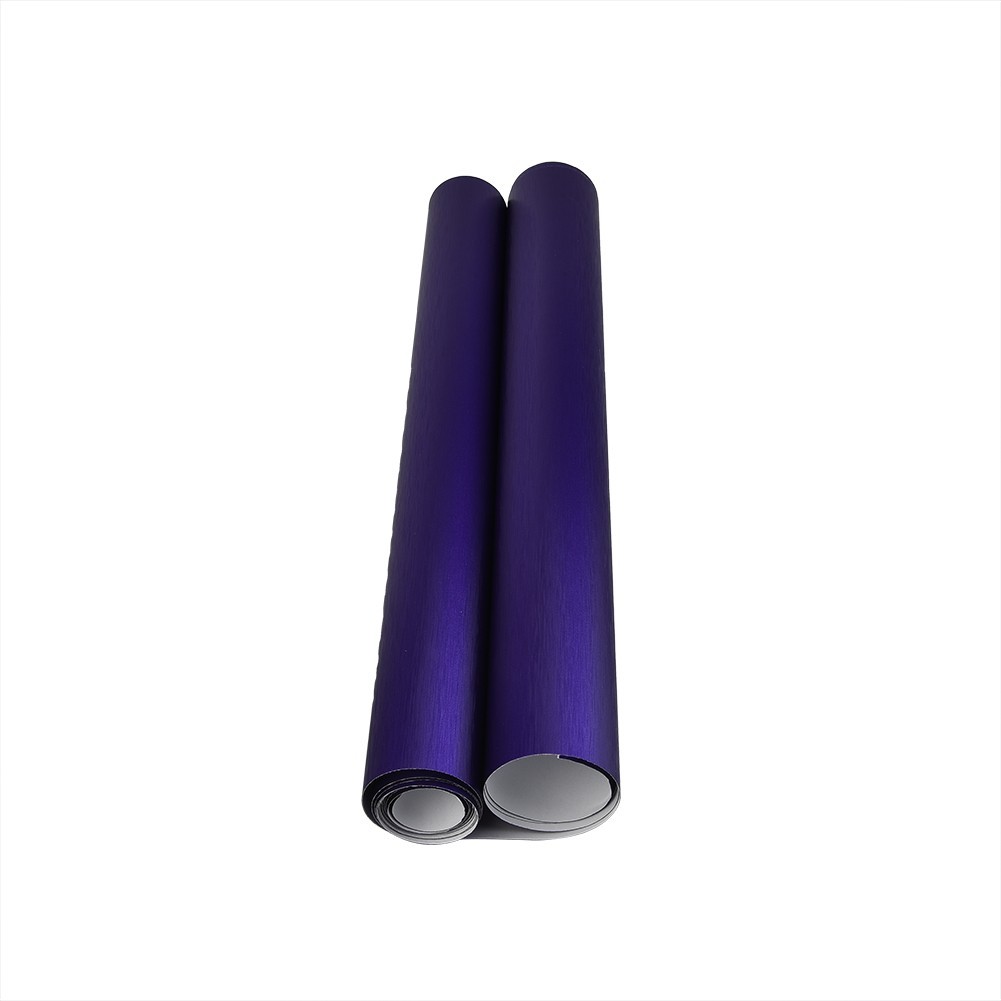 12 X 60 Cool Car Wrap Metallic Satin Matte Chrome Vinyl Sticker Film Purple HD