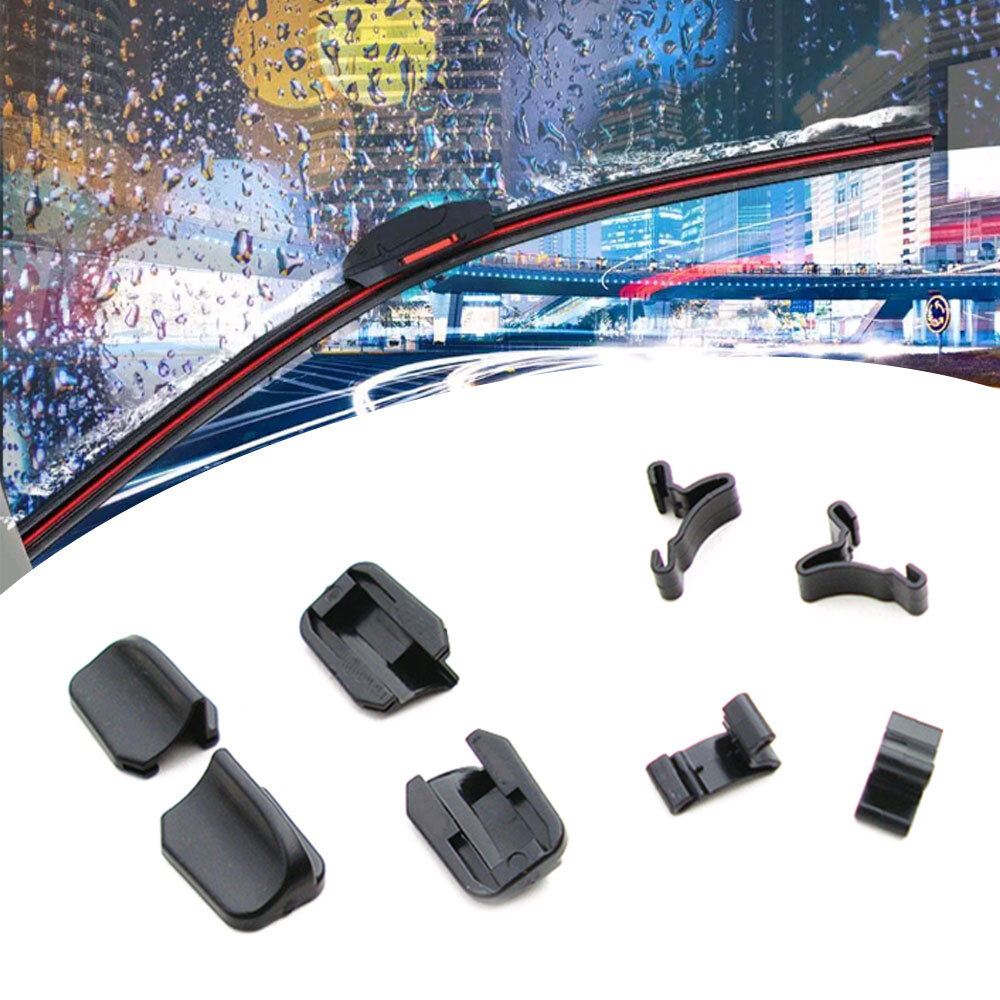 8pcs Car Accessories Auto Fixed Wiper Blade Cover Card Caps Clamp Fastener Clips