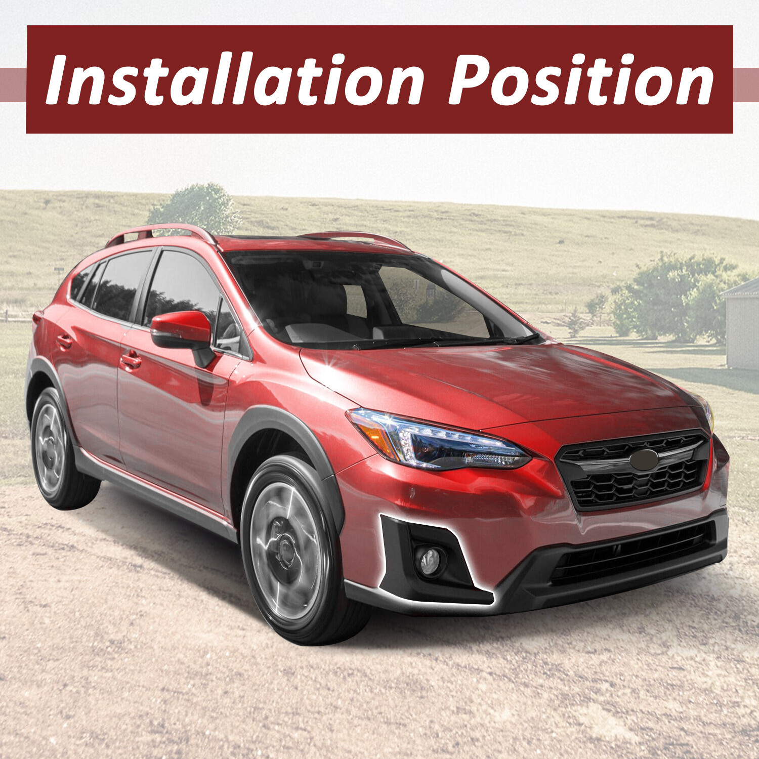 For 2018-2020 Subaru Crosstrek 57731FL082 XUV Passenger Side Fog Light Cover