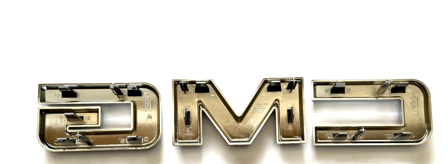 Custom Front Emblem Chorme Black Fit For 2019-2023 GMC Sierra 1500 2500HD 3500HD