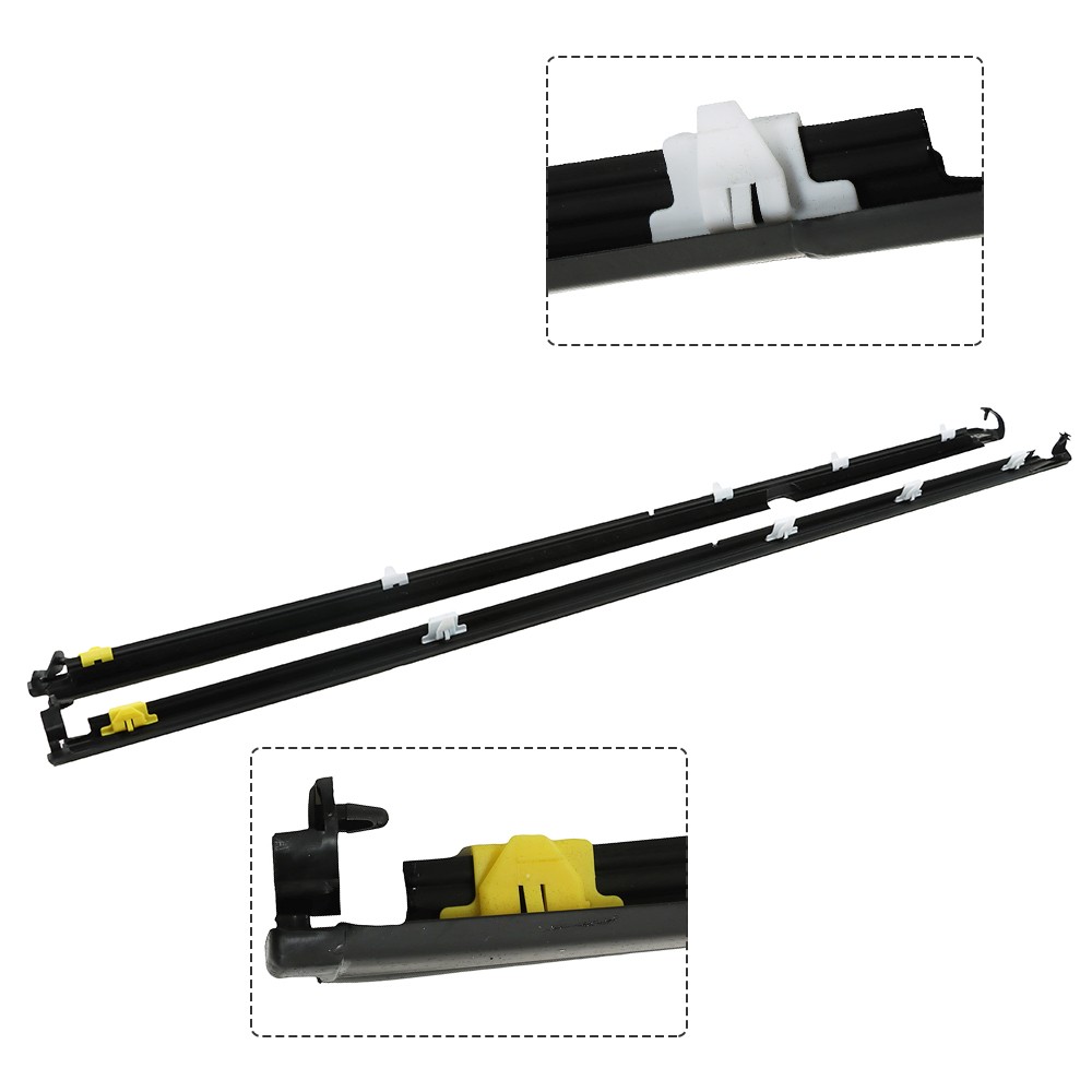 For 1990-2005 Miata L&R Door Glass Window Weatherstrip Seals Set NA01-58-810F