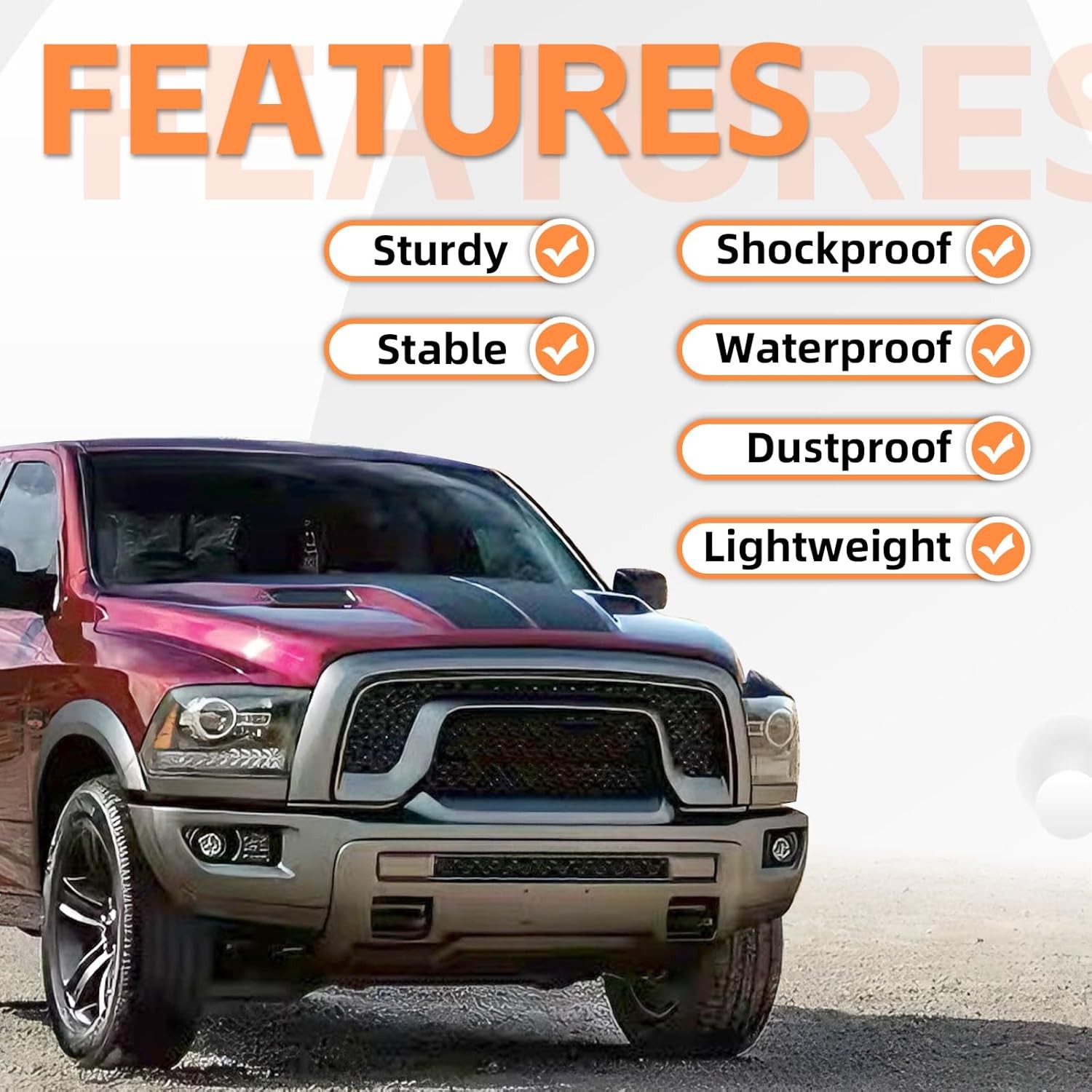 Wiper Cowl Grille Vent Panel For Dodge Ram 1500 2009-2018 /Classic 2019-2024