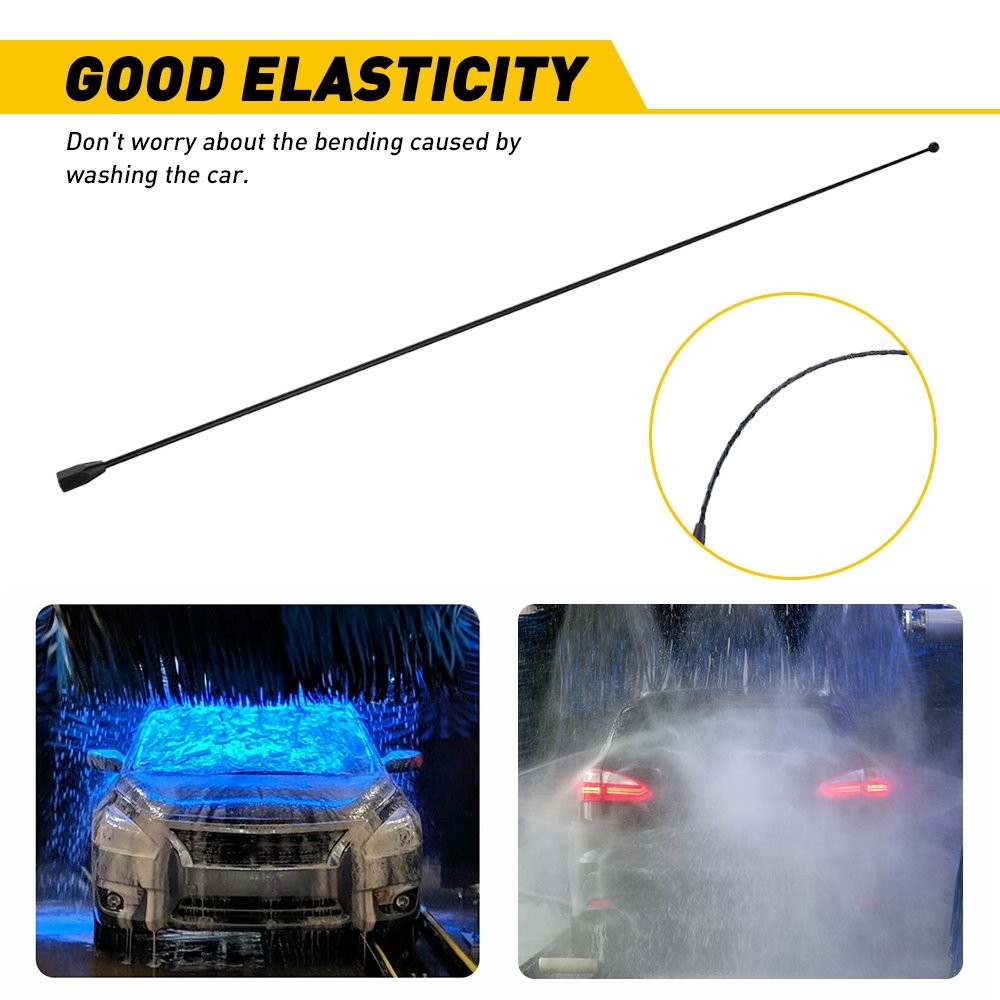 1-10Set Radio Stereo 21″ Stereo Antenna FM AM Long Aerial Patch For SUV Vehicle