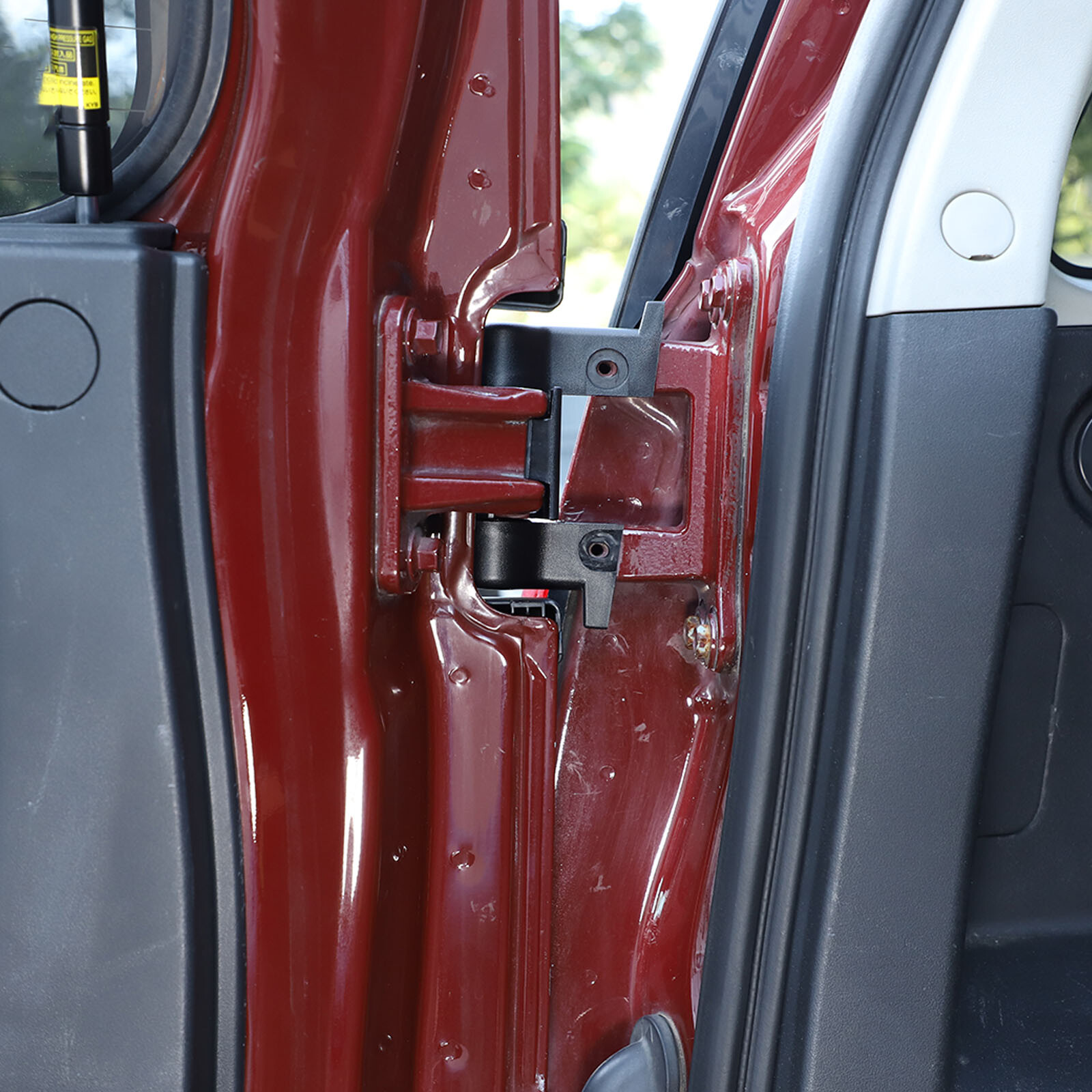 For Toyota FJ Cruiser 2007-2021 Exterior Tailgate Door Hinge Cover Trims Black