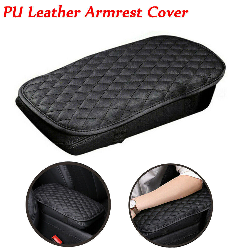 Armrest Pad Cover Center Console Box Cushion Protector Accessories For Car Black