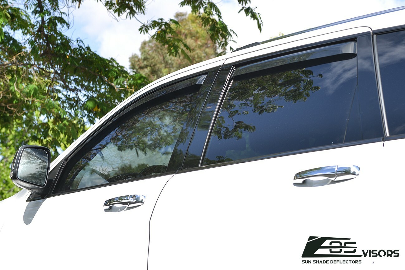EOS Visors For 11-21 Jeep Grand Cherokee IN-CHANNEL Side Window Rain Deflectors