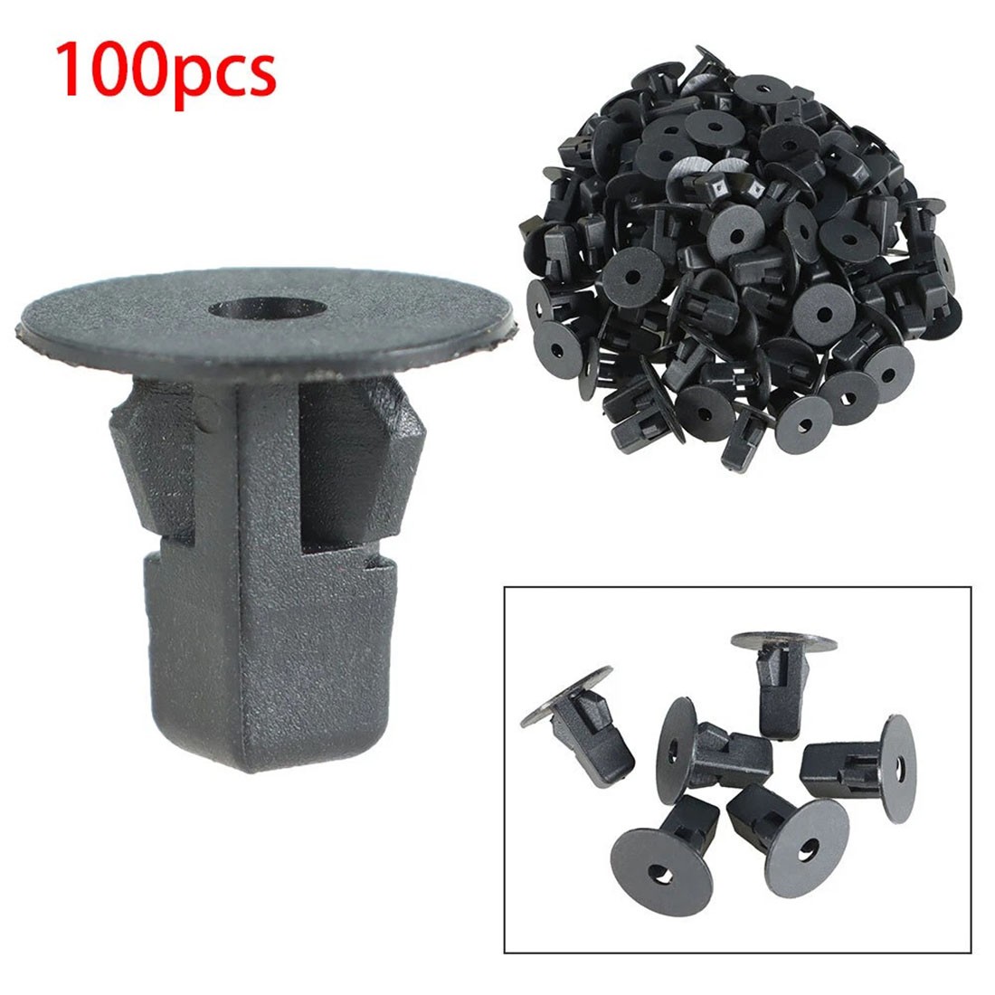 100 Pcs Car Fastener Clips Bumper Inner Fender Rivets Push 8×8.2mm For Toyota