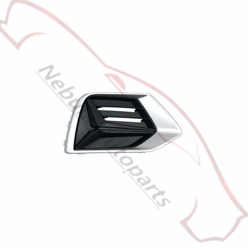 Left & Right Plating Front Bumper Fog Light Cover Repalce For Audi Q3 2019-2022