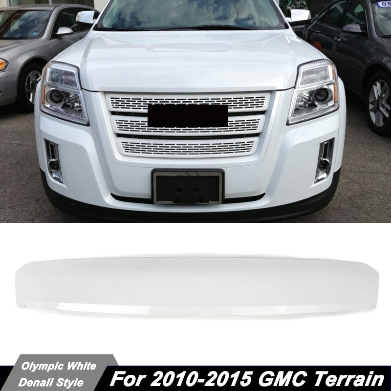 Painted GAZ Summit White Front Hood Molding Trim Fit For GMC Terrain 2010-2015