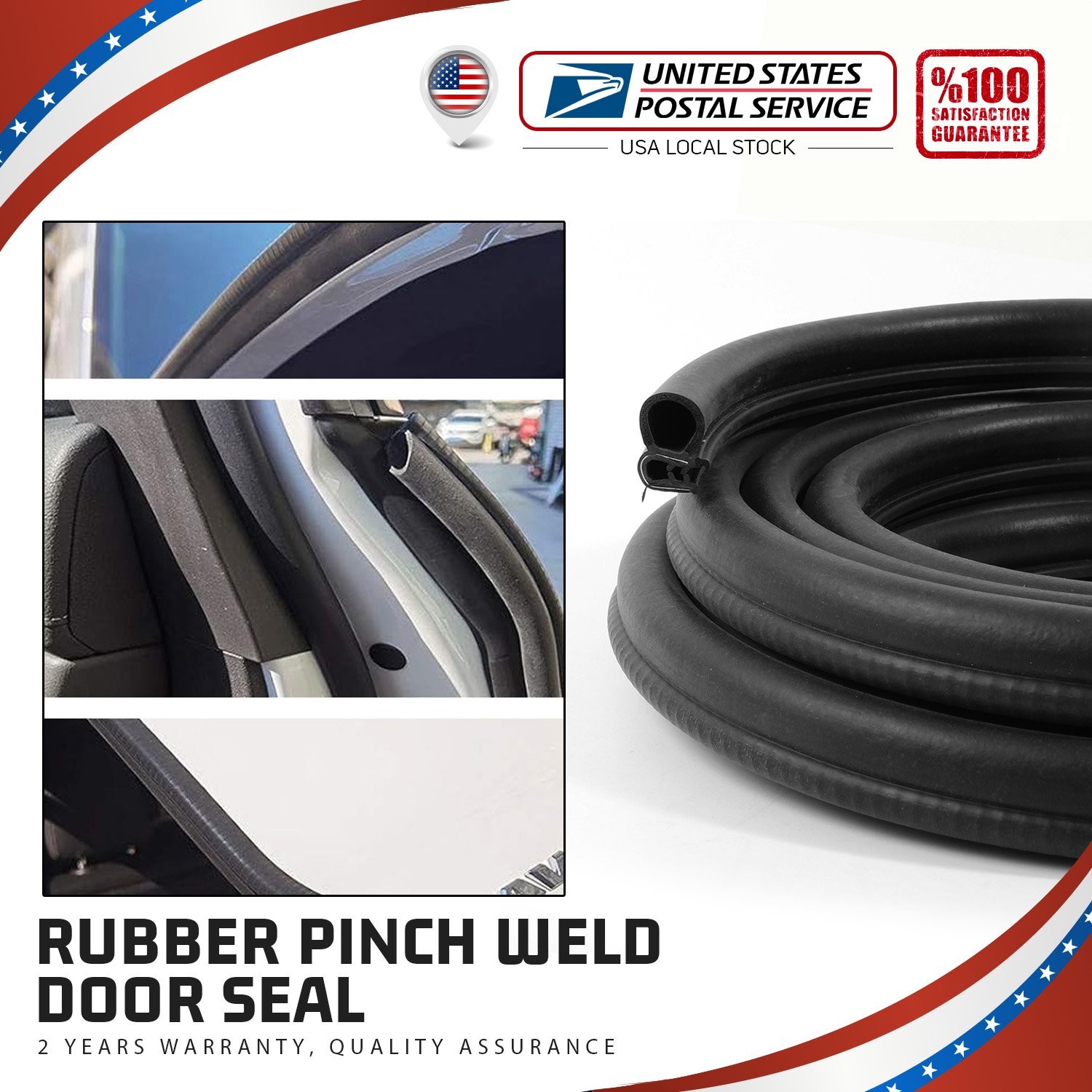 20FT U Shape Rubber Seal Weather Strip Door Edge Moulding Trim For Ram Models