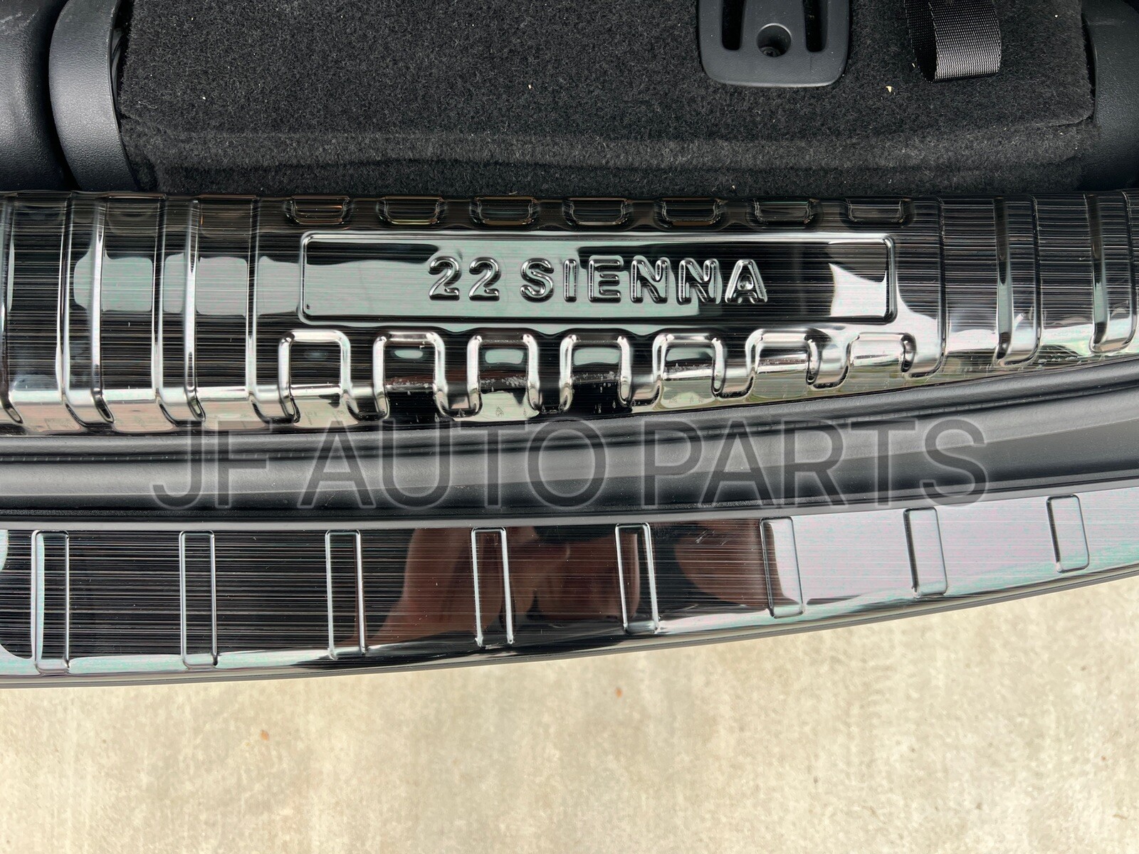 Black stainless Rear Bumper Protector Cover 2 Pcs For Toyota Sienna 2021-2023