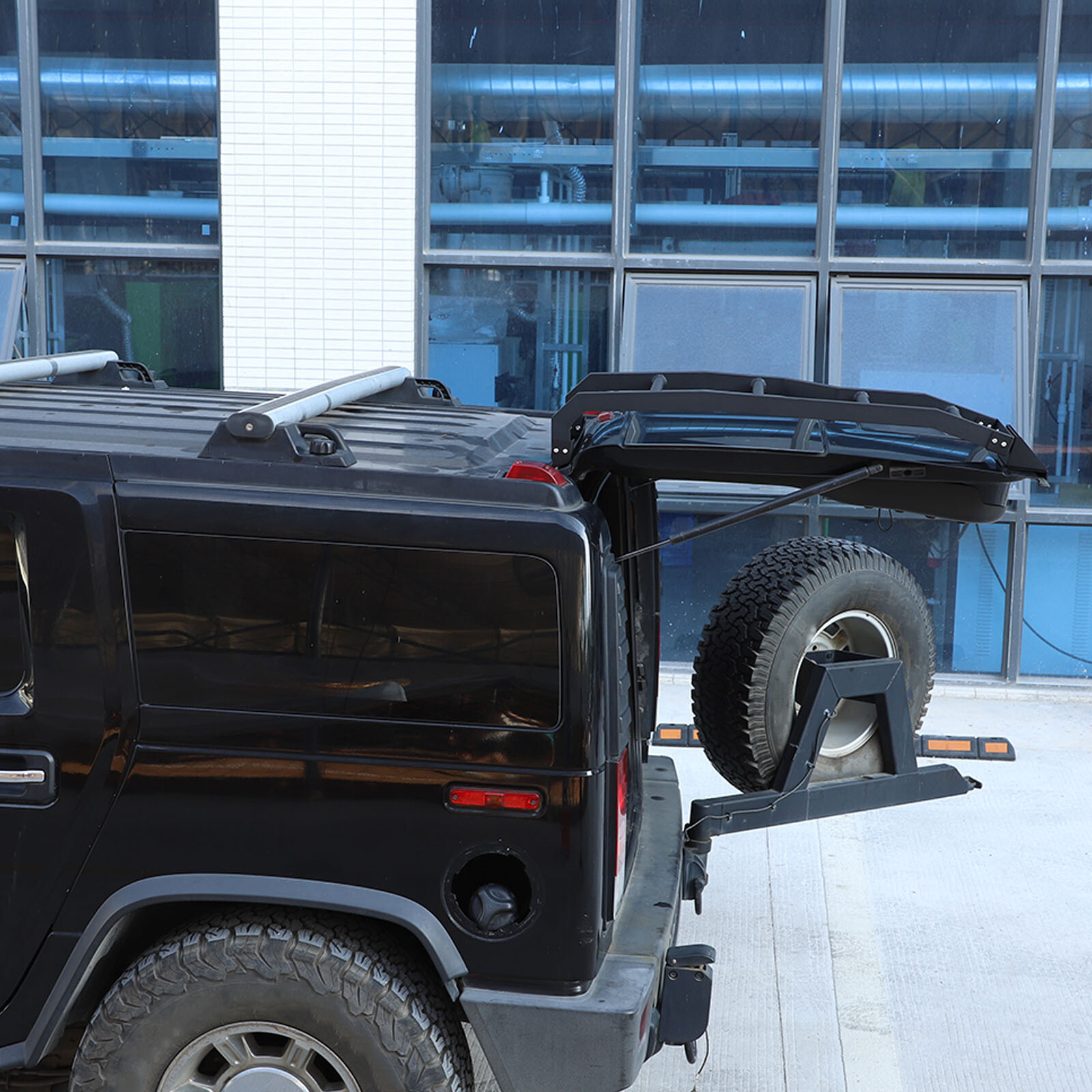 Trunk Rear Hatch Tailgate Ladder Trunk Storage Box Kits For Hummer H2 2003-2009