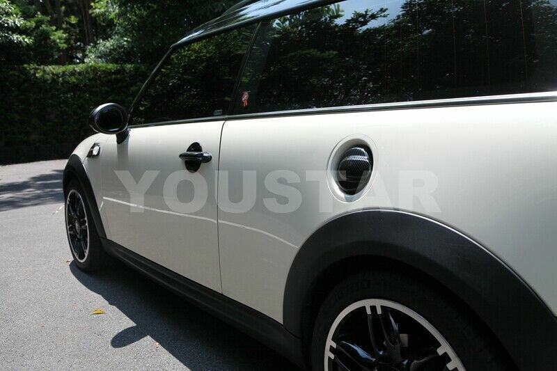 CARBON EFFECT Gas Cap Fuel Cover for MINI Cooper S Clubman R55 07-14 R56 06-13