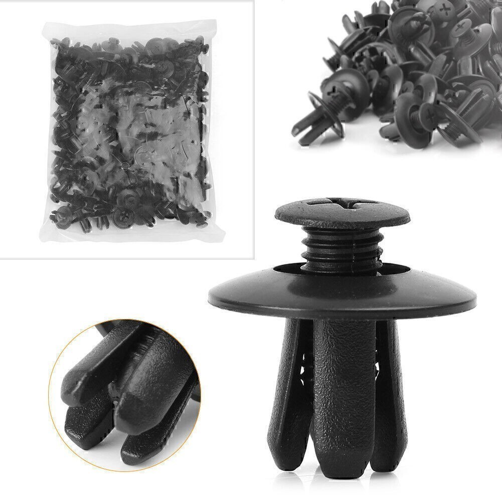 Car Body Hole Plastic Rivets Fasteners Fender Bumper Push Pin Clips 120PCS 8mm