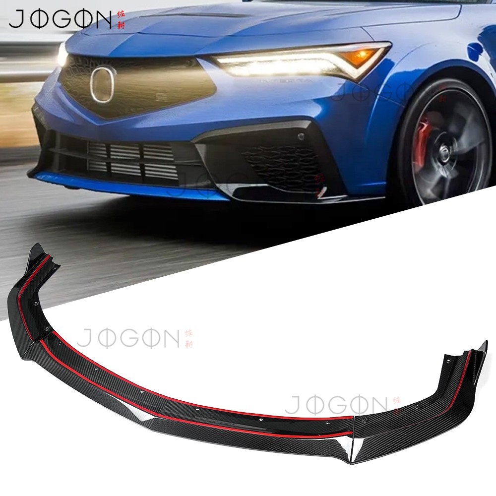 Carbon For Acura Integra Type S 2023 2024-2026 Exterior Front Bumper Lip Trims