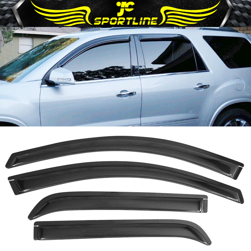 Fits 07-20 GMC Acadia 07-10 Saturn Outlook Acrylic Window Visors 4Pcs