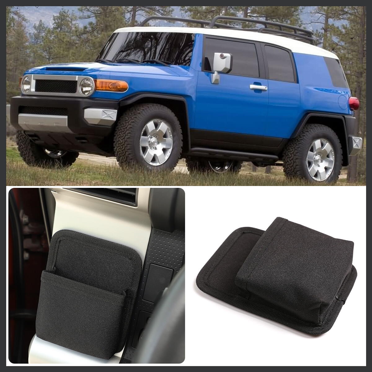 Car Accessories Organizer Air Outlet Storage Bag For Toyota FJ Cruiser 2007-21