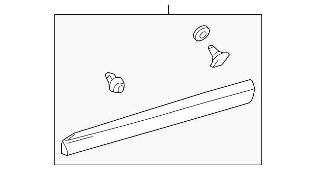 Genuine Lexus Body Side Molding 75072-0E010