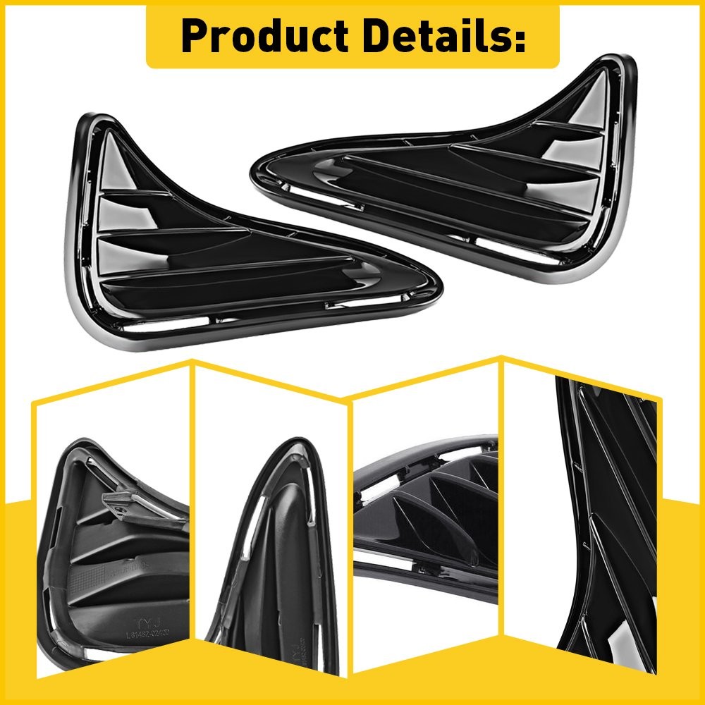 Fog Light Covers For 2017-2019 Toyota Corolla Left & Right 2Pcs New