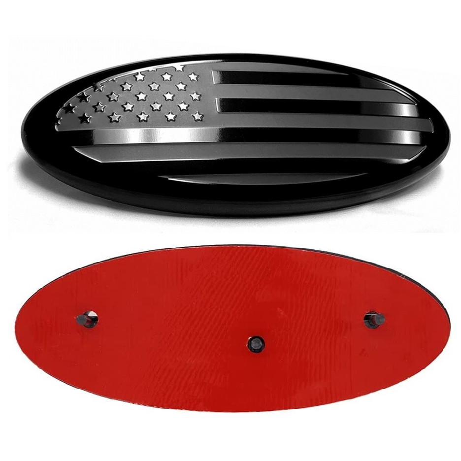 9”For Ford F150 Flex Accessories FRONT GRILL Tailgate US Flag Oval Emblem Badge
